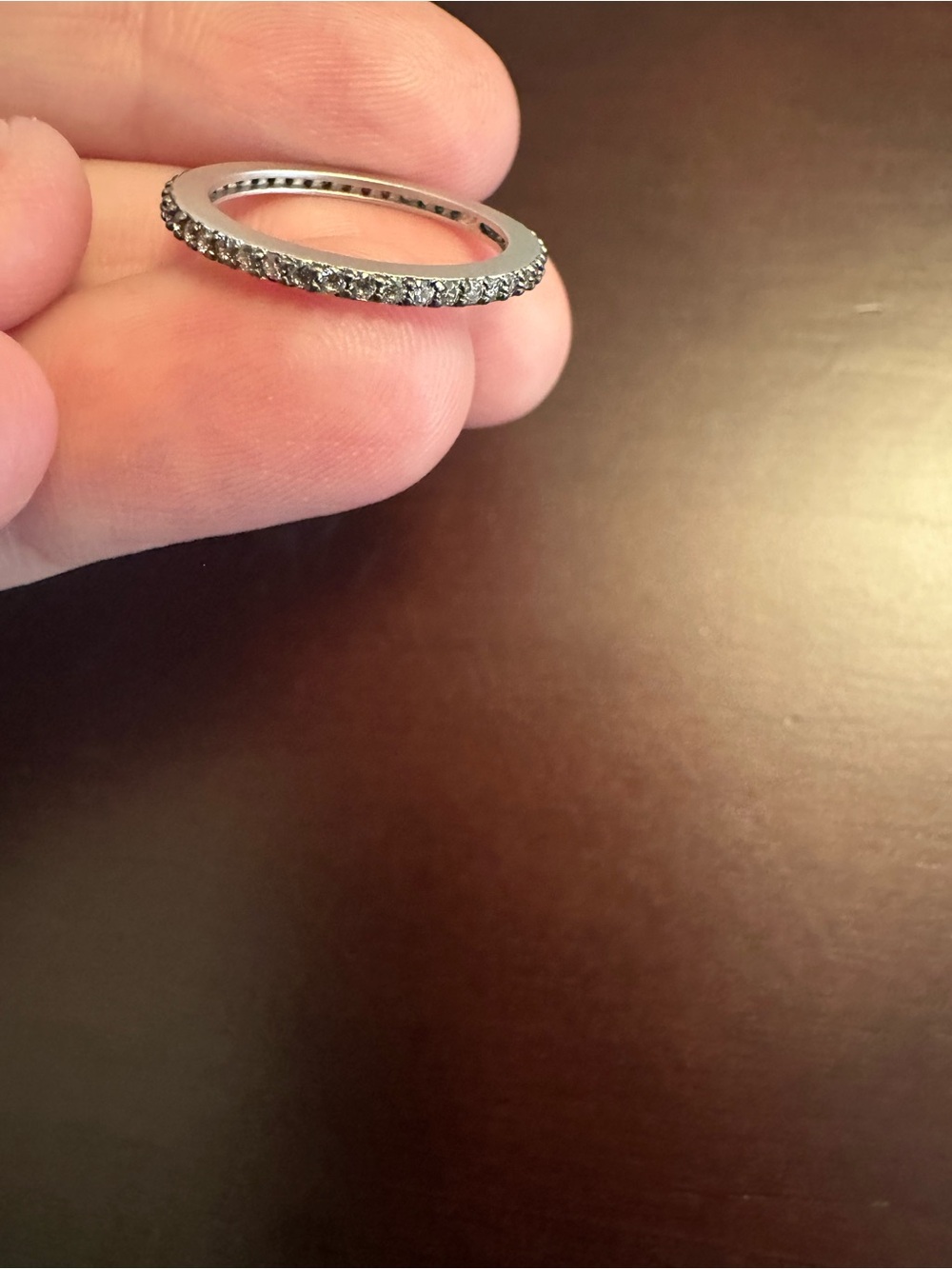 Freida Rothman Sterling silver pave ring - Picture 3 of 4